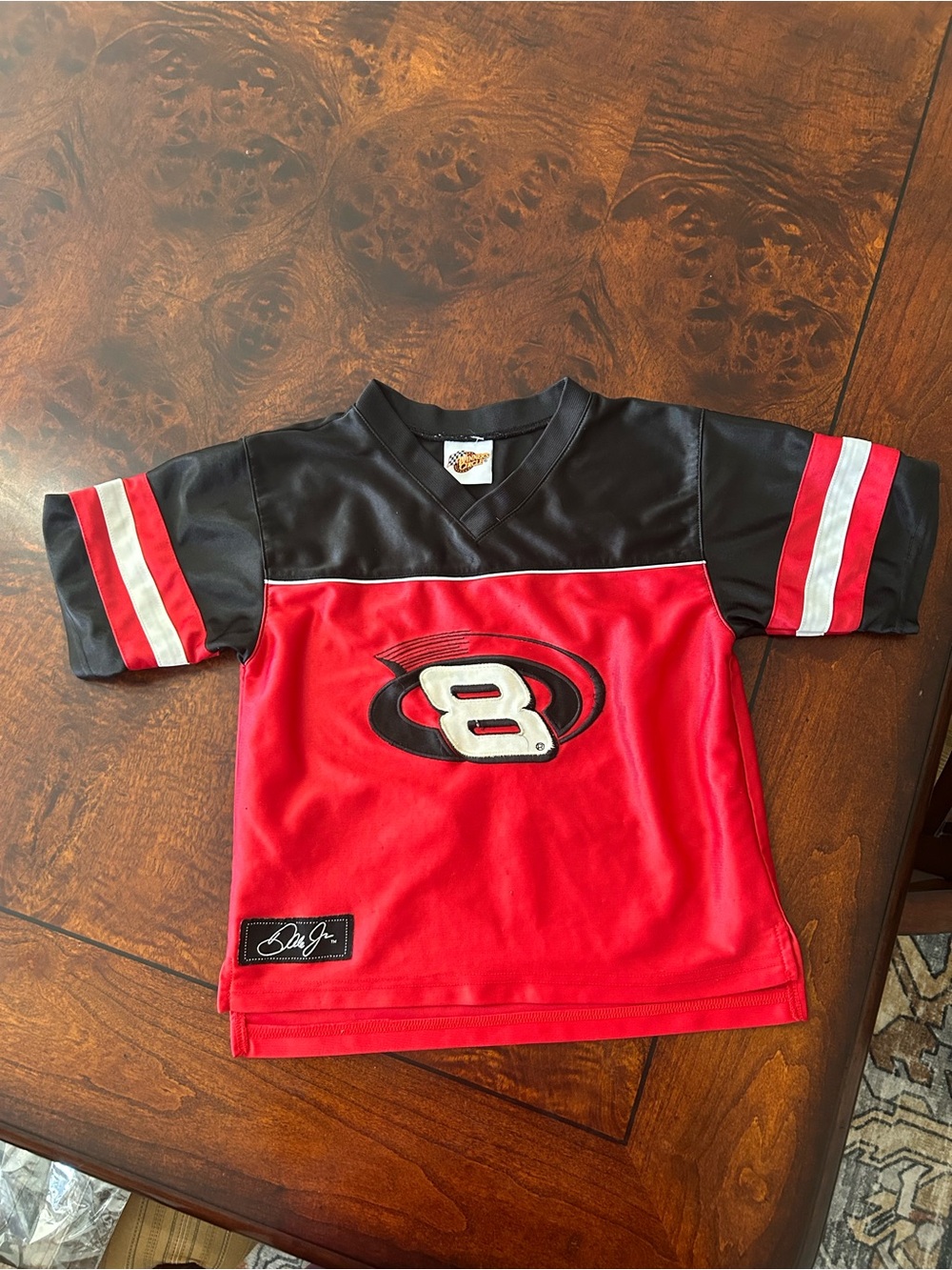 Winners Circle Dale Earnhardt Jr Jersey Kids Size 8 Casual Red NASCAR Logo